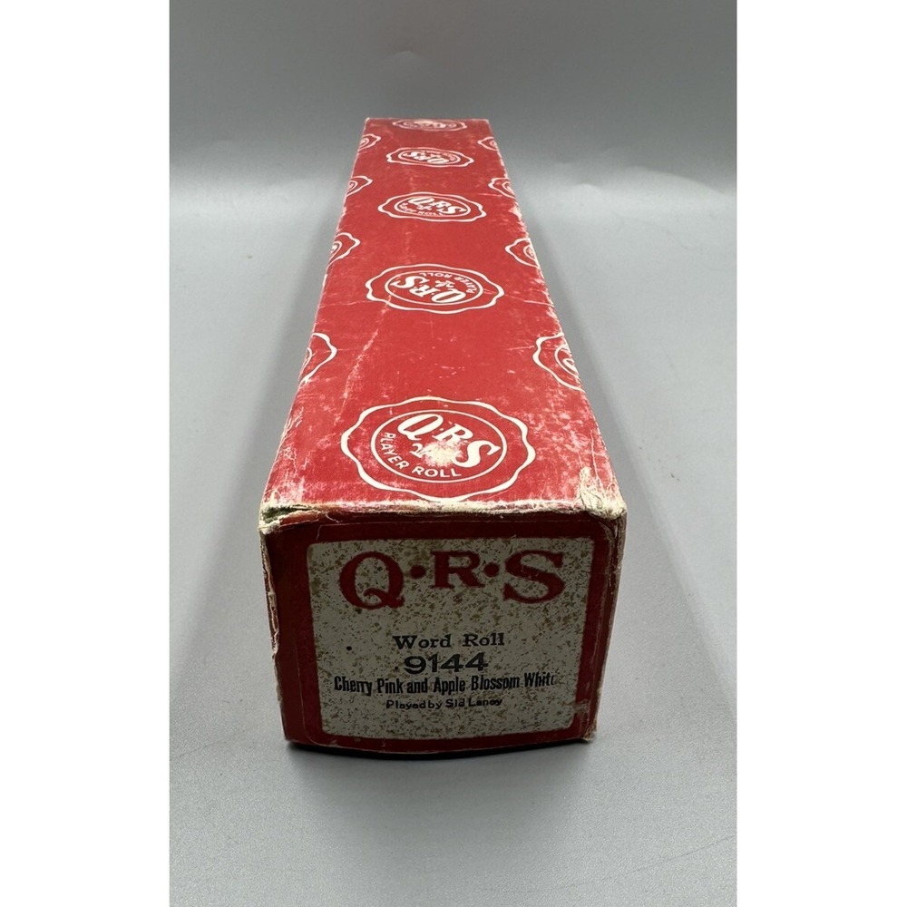 New QRS Piano Word Roll 9144 Cherry Pink and Apple Blossom White by Sid Laney